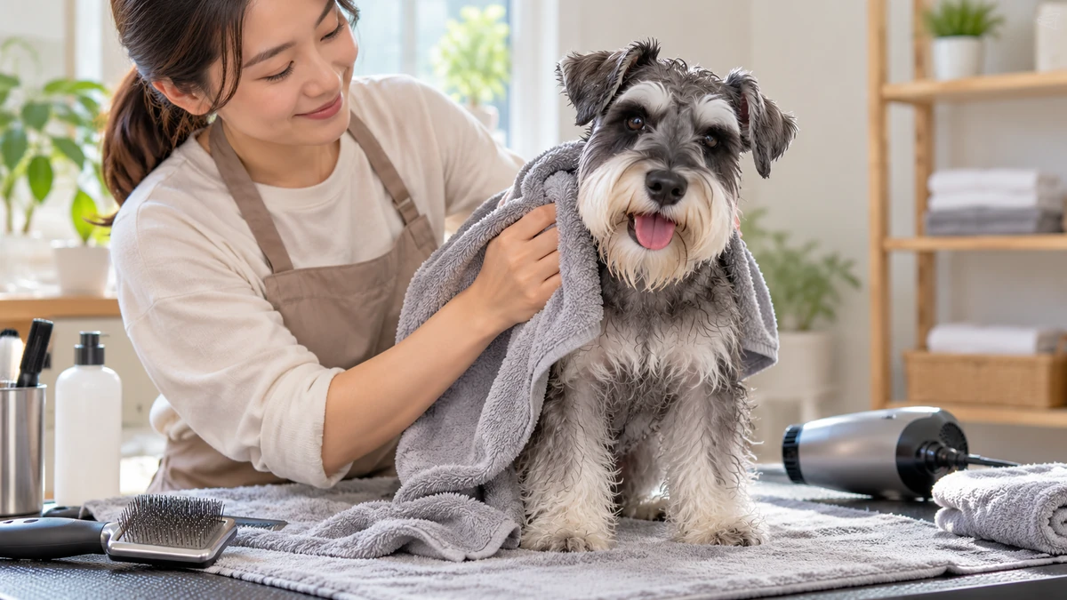 Schnauzer köpek — bakım ve tımar